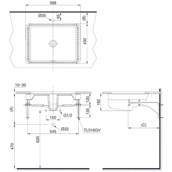 ban-ve-chau-lavabo-toto-lw1556a-tl516gv