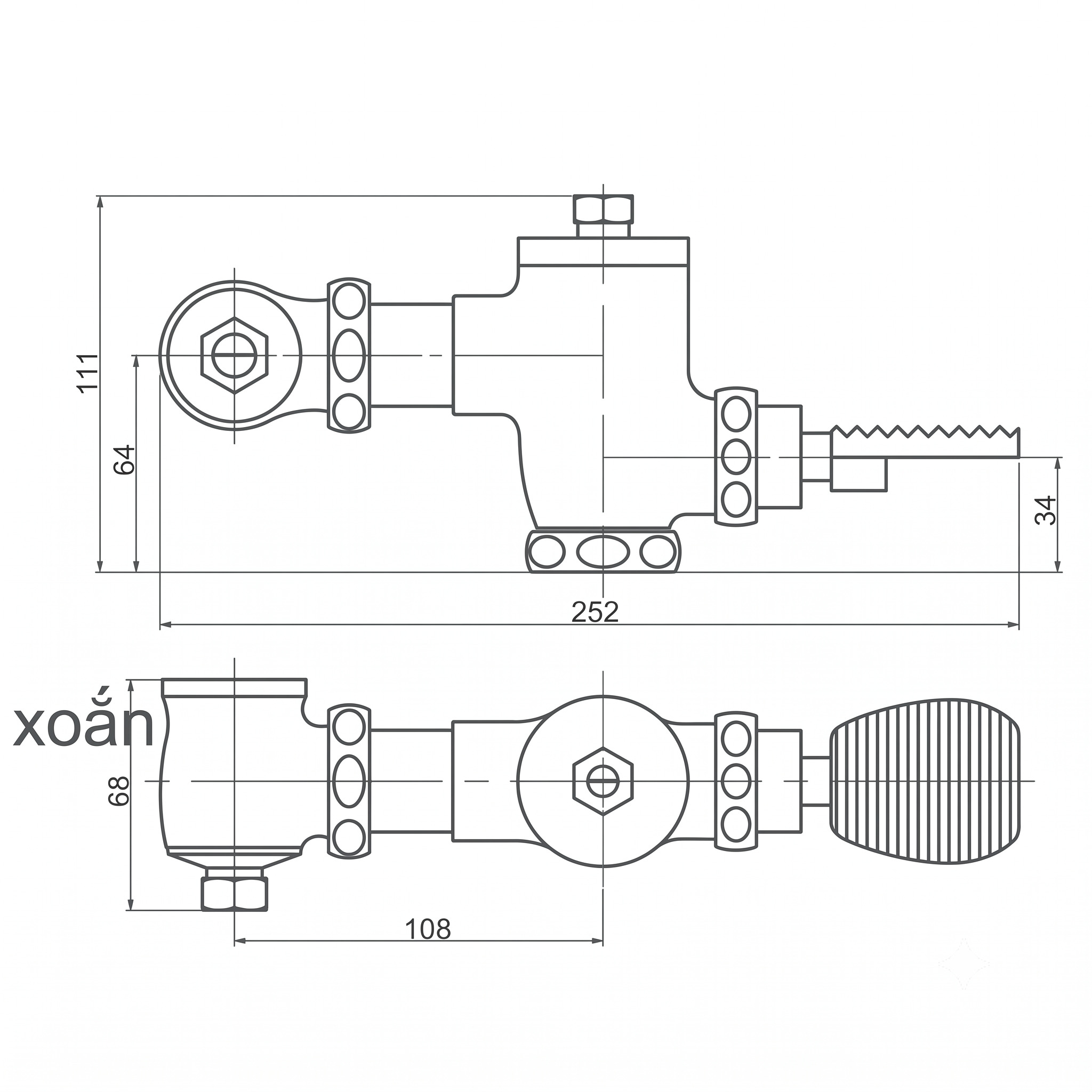 Van xả đạp chân xí xổm SW Dauer H436 Van xả đạp chân xí xổm SW Dauer H436