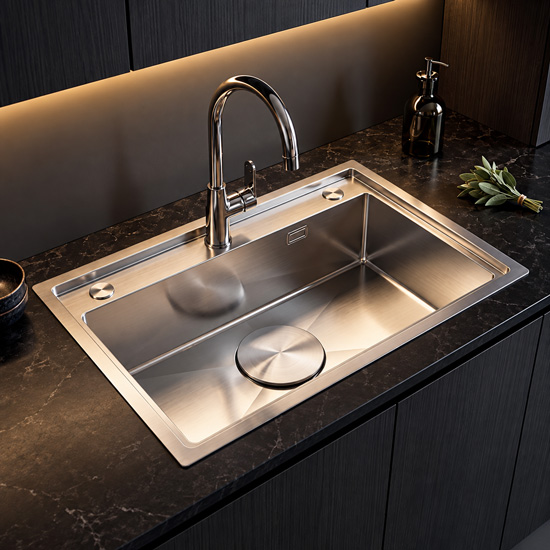 Chậu rửa bát Shoider LUXSD-7848 loại 1 hố giật bậc Luxury Chậu rửa bát Shoider LUXSD-7848 loại 1 hố giật bậc Luxury