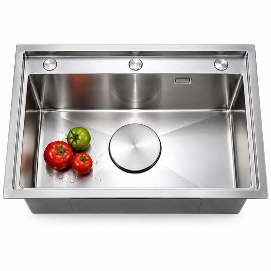 Chậu rửa bát Shoider LUXSD-7848 loại 1 hố giật bậc Luxury