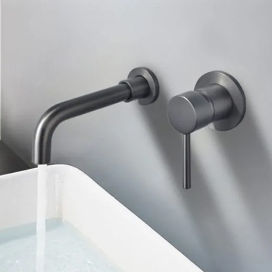 Vòi lavabo âm tường ghi xám Miken MKV-600003GR