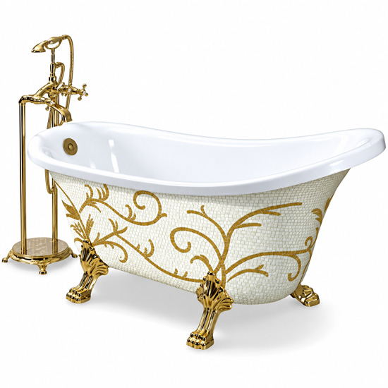 Bồn tắm SW Dauer SW N3002 dài 1m6 ốp đá mosaic Bồn tắm SW Dauer SW N3002 dài 1m6 ốp đá mosaic