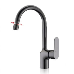 Vòi rửa bát SW Dauer SW7058-1F nóng lạnh màu ghi