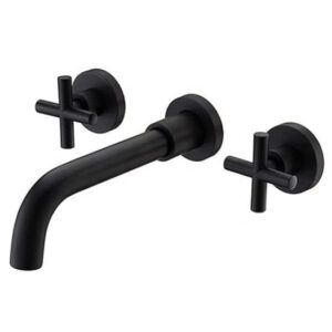 Vòi chậu lavabo âm tường Miken MKV-600002B đen