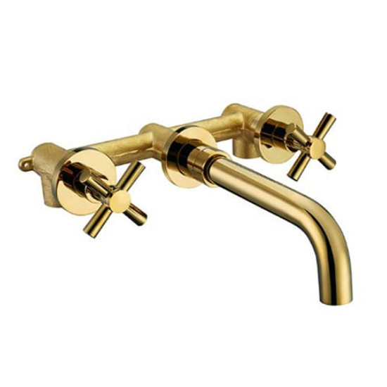 Vòi chậu lavabo âm tường Miken MKV-600002G vàng
