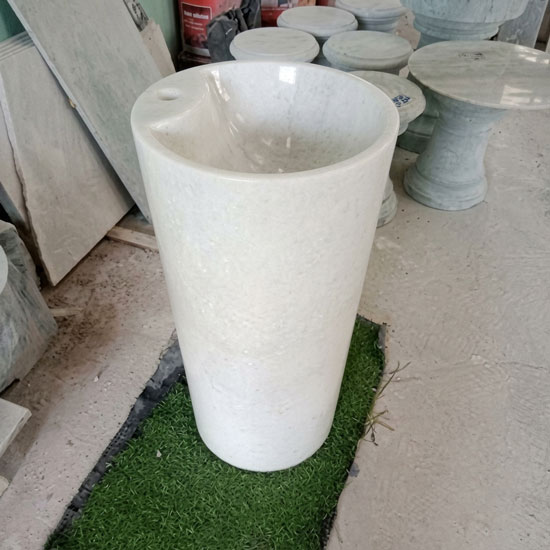 Chậu rửa lavabo đá SW Dauer SW1615 màu trắng
