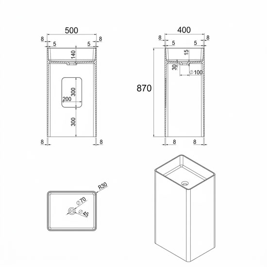 chau-rua-lavabo-sw-dauer-sw405-chan-dung-ban-ve