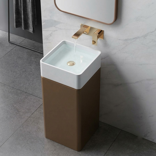Chậu rửa lavabo SW Dauer SW406 chân đứng