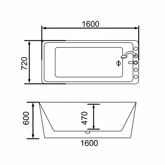 Bồn tắm SW Dauer D-1001LB màu xanh hoàng gia Bồn tắm SW Dauer D-1001LB màu xanh hoàng gia