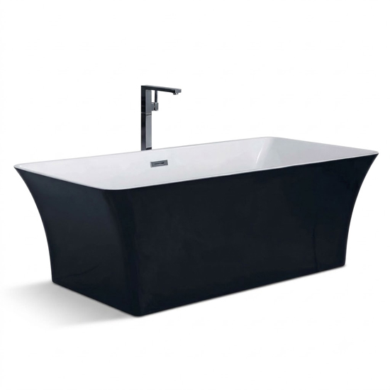 Bồn tắm SW Dauer D-1007HB màu đen đặt sàn
