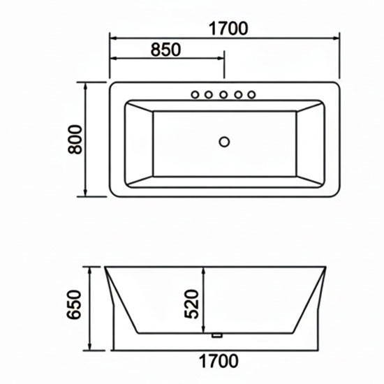 Bồn tắm SW Dauer D-1010 kiểu dáng châu Âu Bồn tắm SW Dauer D-1010 kiểu dáng châu Âu