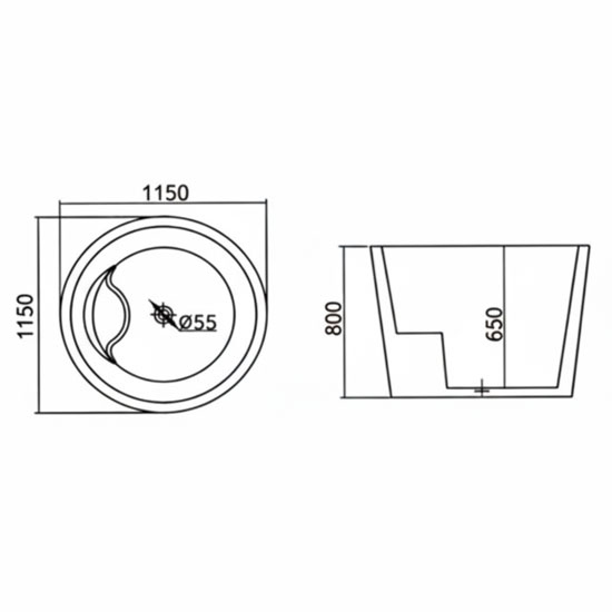 Bồn tắm SW Dauer DT-5001 chất liệu nhựa Acrylic Bồn tắm SW Dauer DT-5001 chất liệu nhựa Acrylic