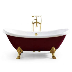 Bồn tắm SW Dauer G-0006 màu đỏ đô sang trọng chân rồng Bồn tắm SW Dauer G-0006 màu đỏ đô sang trọng chân rồng