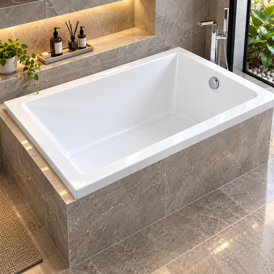 Bồn tắm xây SW Dauer SW-0613 chất liệu nhựa Acrylic Bồn tắm xây SW Dauer SW-0613 chất liệu nhựa Acrylic