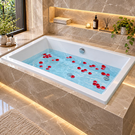 Bồn tắm xây SW Dauer SW-0615 chất liệu nhựa Acrylic Bồn tắm xây SW Dauer SW-0615 chất liệu nhựa Acrylic