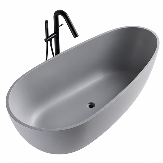 Bồn tắm SW Dauer SW-332 chất liệu đá nhân tạo màu xám Bồn tắm SW Dauer SW-332 chất liệu đá nhân tạo màu xám