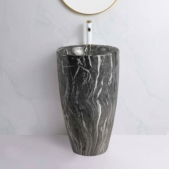 Chậu rửa lavabo đá SW Dauer SW2707 chân đứng nghệ thuật